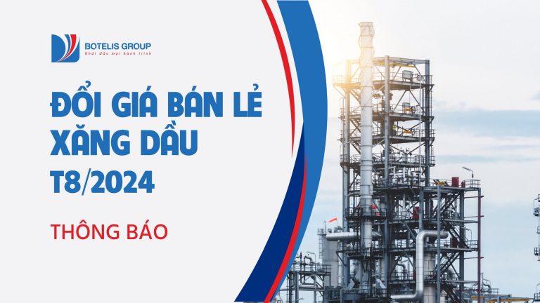 thông báo giá bán lẻ xăng dầu ngày 01.8.2024